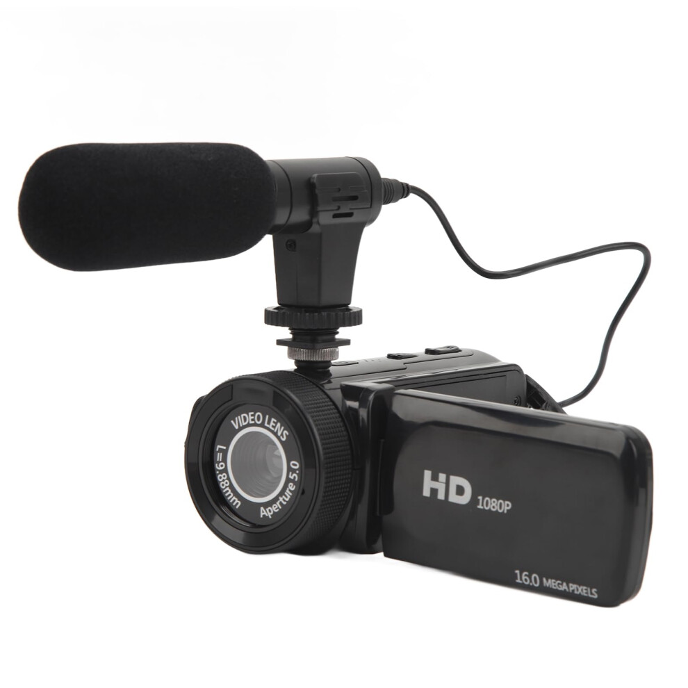 Video Camera Camcorder, 1080P 16Mp Vlogging Camera Recorder 2.4 Inch 16X Zoom Digital Video Camcorders Recording Dv With Self Timer, Wide Angle Lens 820064745606