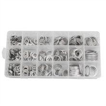 Rubber O Rings Kit 450/280/200pcs Gaskets Washers Gasket Aluminum Flat Metal Washer (Color : 200pcs)