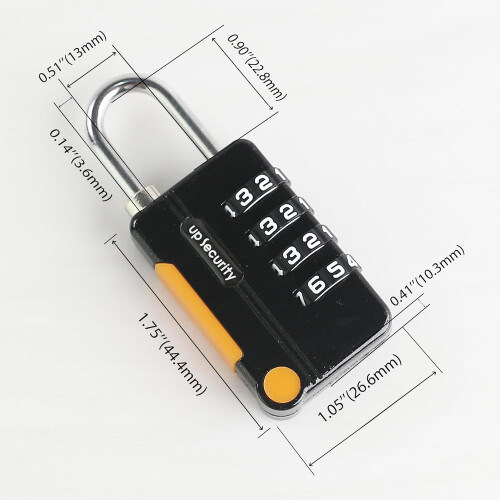 Small Combination Locker Lock, Travel Luggage Lock with Code for Suitcases and Backpacks 2