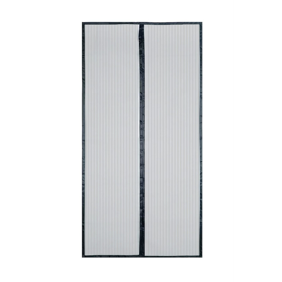 Fiberglass Magnetic Window Screen Door Flame Retardant Curtain With Magnets Hook Loop Install 820064745828