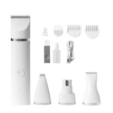 Pet Hair Trimmer Grooming Set, Low Noise Claw Trimmer, Rechargeable Cordless Silent Nail Grinder