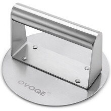 Stainless Steel Smash Burger Press, Round Professional Burger Smasher/Hamburger Patty Maker