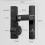 Black Password 90 Degree Lock Sliding barn Door Latch Right Angle Door Latch Luminous Code Latch 4