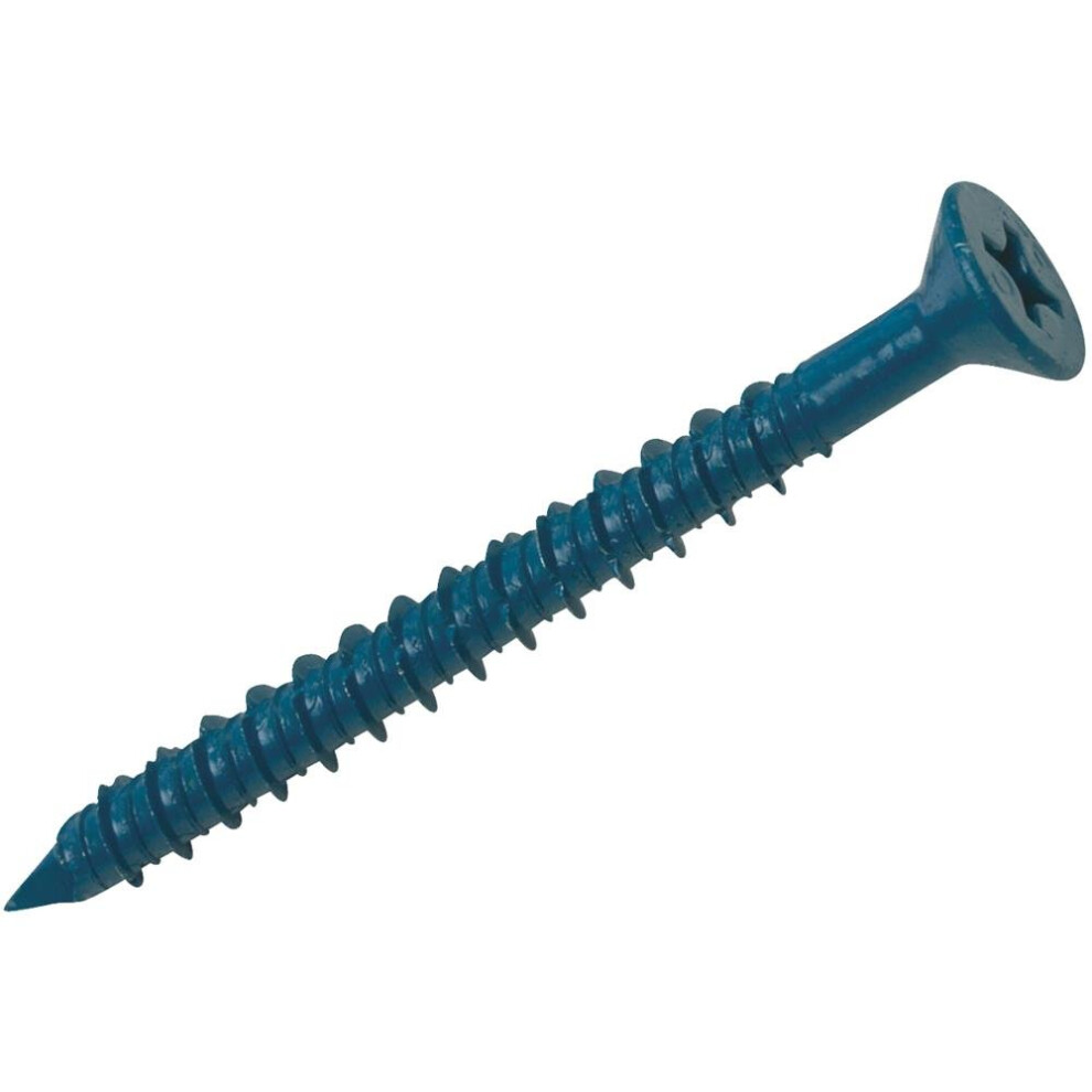 Hillman Tapper Steel Flat Head Concrete Screw Anchor 100 Pk 820064746054