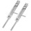 2pcs Door Lock Barrel Bolt Wardrobe Door Latch Bolt Locks for Doors Gate Locks 5