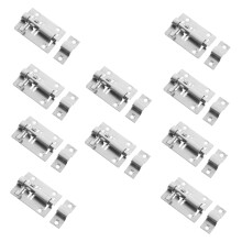 Stainless Steel Door Lock Latches 10 Pcs 2 Inches Slide Bolt Latch for Doors Windows Cabinets Security
