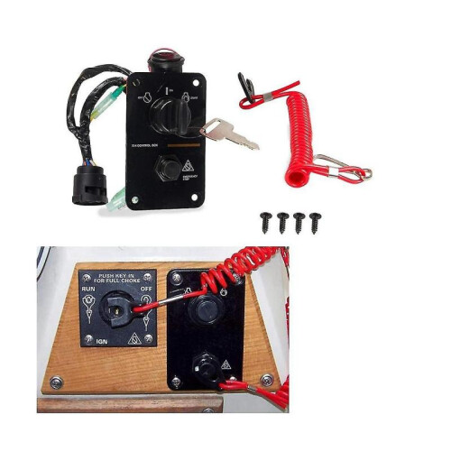 12v Outboard Vertical Single Key Panel S Panel for 704-82570-12-00 704-82570-08-00 7 1