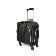 Kenneth Cole REACTION Chelsea Chevron Quilted Gepäck Schwarz Underseater 17-Zoll Handgepäck