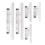 5pcs Rolling Parallel Ruler, Plastic Measuring Rolling Ruler, Transparent Multifunctional Drawing Design Ruler for Measuring Drafting Student 1