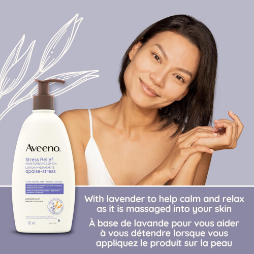 Aveeno Aveeno Körperfeuchtigkeit Stress Relief Lotion, 532 ml 2