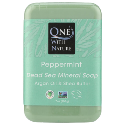ONE WITH NATURE Dead Sea Hemp Bar Soap 7 OZ