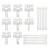 8 Vertical Curtain Pulleys 8 Distance Plates Easy Replacement Accessories Vertical Blinds Accessories 1