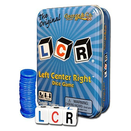 LCR Left Center Right Modrá TIN