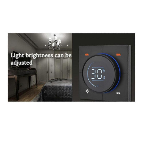 Infinite Knob Dimmer Regulator Zigbee 3.0 PC Panel Wall Light Switch 150-300W AC 110-240V Digital L 2