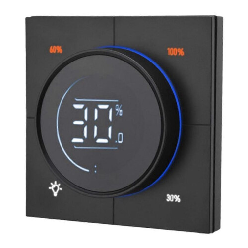 Infinite Knob Dimmer Regulator Zigbee 3.0 PC Panel Wall Light Switch 150-300W AC 110-240V Digital L