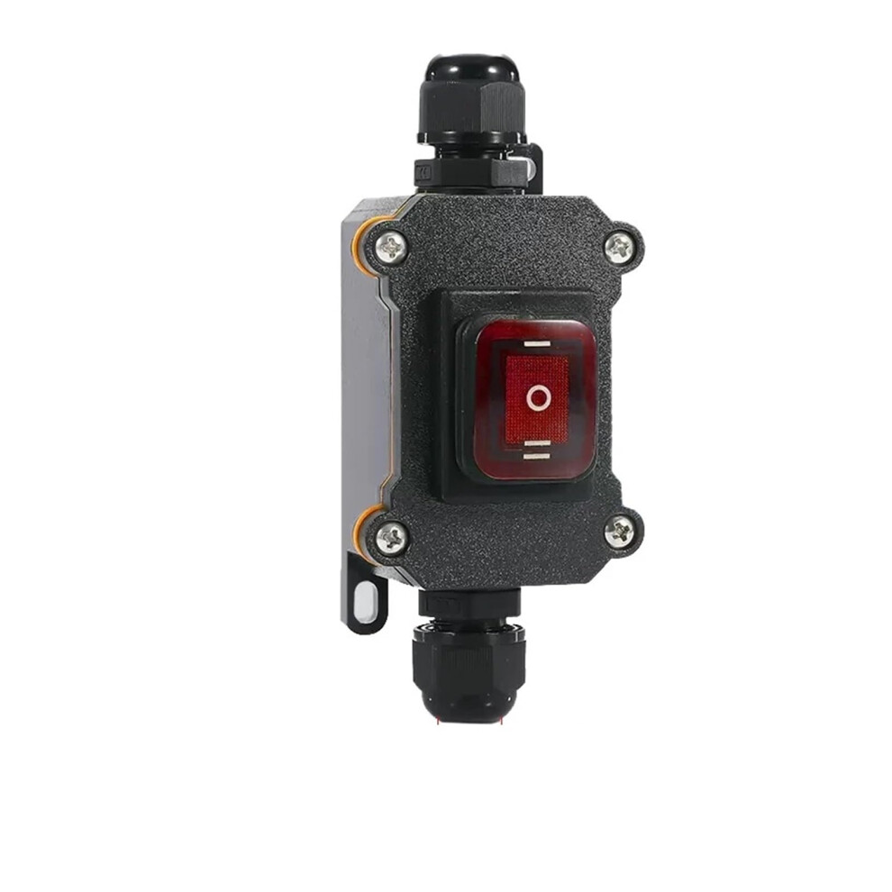 Marine Rocker Switch With Led Outdoor Rainproof Junction Box Inline Power Cord 12V/24V/220V 820064747907