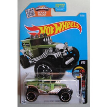 2016 HOT WHEELS HW MILD TO WILD 7/10 GREEN BAJA BONE SHAKER 62/250 SCANSIONE SHOWDOWN E CARTA DI GARA