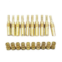 10Pcs Carburetor Main Jet Kit & 10Pcs Slow/Pilot Jet for PWK CVK PWM KSR Motorcycle Carburetor