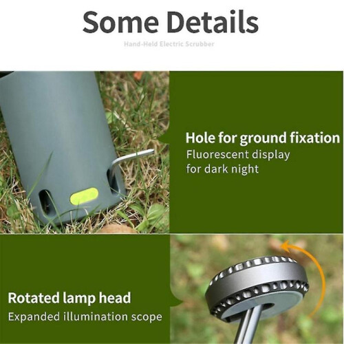 Camping Light Telescopic Collapsible Night Light Mobile Lighting 10000mah Battery Built-in Road Flash Light,matt Black 2