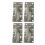 2 Pairs Tip Out Tray Hinges Spring Loaded Support for Kitchen Cabinets Smooth Movement 1