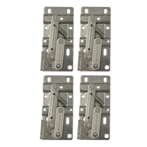 2 Pairs Tip Out Tray Hinges Spring Loaded Support for Kitchen Cabinets Smooth Movement
