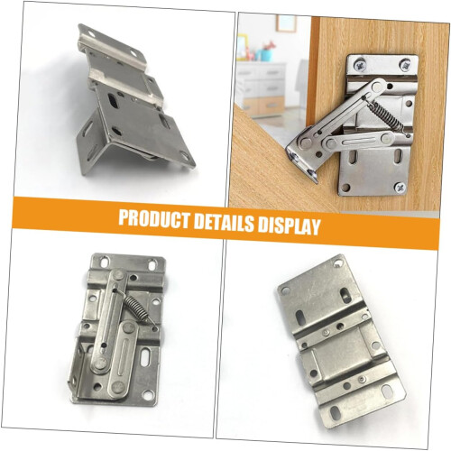2 Pairs Tip Out Tray Hinges Spring Loaded Support for Kitchen Cabinets Smooth Movement 1
