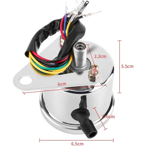 Motorcycle Odometer, Speedometer Gauge Universal Signal Dual Digital Display LED Backlight 1