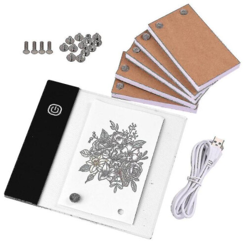 Flip Book Kit with Mini Light Pad Led Lightbox Tablet Design with Hole 300 Sheets Flipbook Paper-yvan