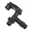 Radiator Coolant Water Hose Connector 17111707817 ABS Black Replacement for E46 3 Series 1