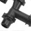 Radiator Coolant Water Hose Connector 17111707817 ABS Black Replacement for E46 3 Series 3