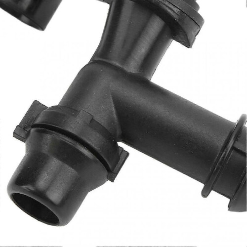Radiator Coolant Water Hose Connector 17111707817 ABS Black Replacement for E46 3 Series 2