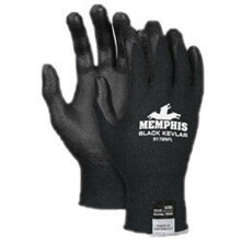 Memphis Handschuhe Groß Schwarz Kevlar(R) 13 Gauge Schnittfest Nitril Schaum Überzogene Handflächen