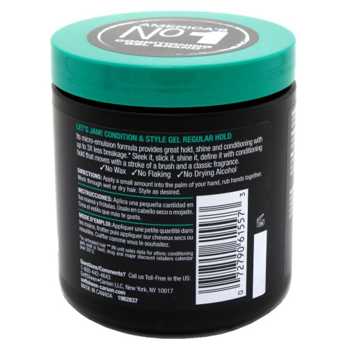 Lets Jam Condition & Shine Gel Regular Hold 14 Ounce Jar (414 ml) (6 Pack) 2