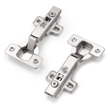 (5 Pair/10 Pieces 105 Degree Soft Closing European Full Overlay Concealed Hinge with Mounting Plate