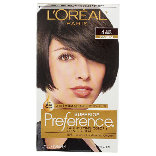 L’Oréal Paris LOreal ParisSuperior Preference  4 Dunkelbraun, je 1 (6er-Pack)