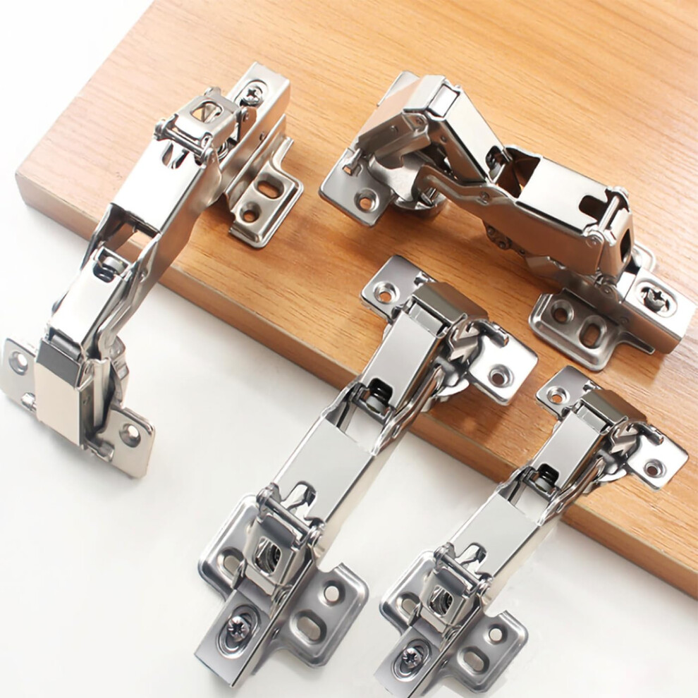 4 Pack 180 Degree Frameless Cabinet Corner Cabinet Door Hinge, Concealed Kitchen Hardware 820064750631