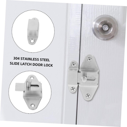 Slide Latch Door Lock Garage Door Latch Lock Slide Bolt Latch Security 1