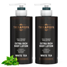 THERAPISPA Duftende Krperlotion fr Frauen Nhrende und feuchtigkeitsspendende Feuchtigkeitscreme mit Sheabutter-Ceramiden und Panthenol zur Beruh