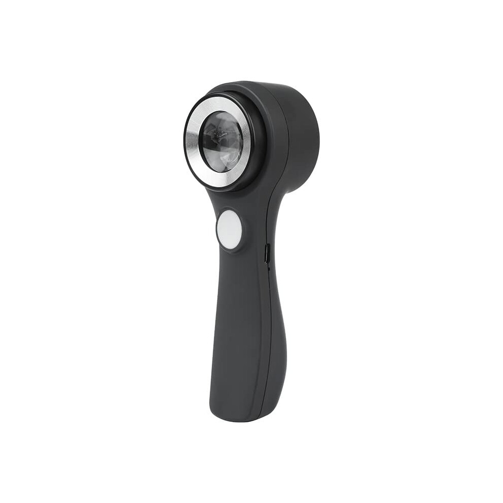 Handheld Jewelers Loupe with Scale, MultiFunction 10X USB Rechargeable Coin Magnifier