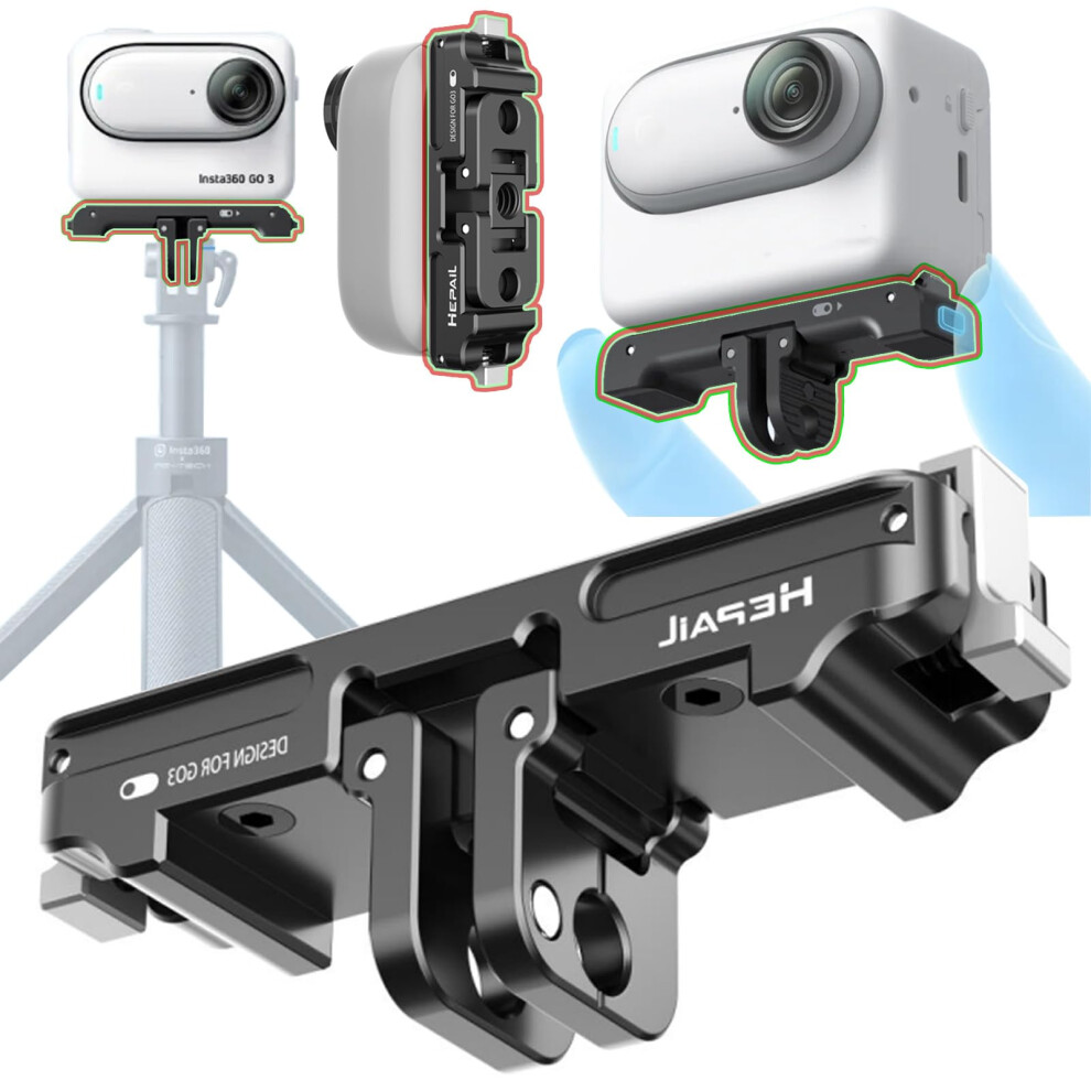 Magnetic Mount For Insta360 Go3/Go3s,Magnetic Quick Release Bracket Holder Mount,Go 3/3S Camera Mount Adapter Accessories 820064751089