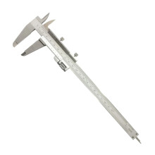 Vernier Caliper, MonoBlock Stainless Steel 150mm/6, DIN Standard 200mm/8 with Fine Adjustment 300mm/12(141103 200x0.02mm)
