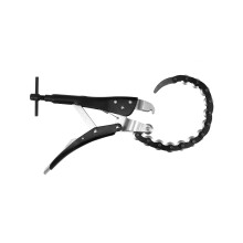 Tailpipe Cutter, Exhaust Tube Chain Cutter, Black Carbon Steel Chain Exhaust Pipe Cutter Tool with Pipe Cutter Chain/Cutting Wheels