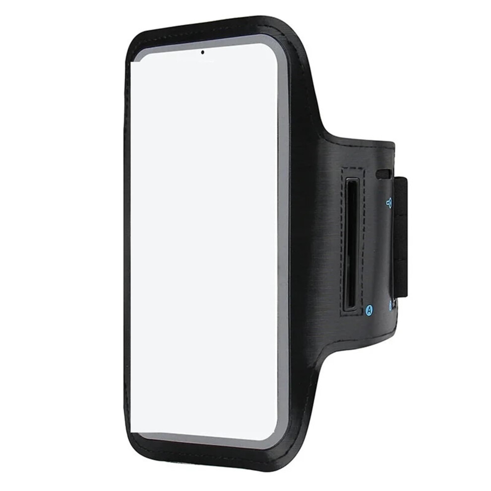 Running Armband 47Inch Mobile Phone Armband Outdoor Sports Holder Gym Running Phone Bag Arm Band Cases(Black) Black