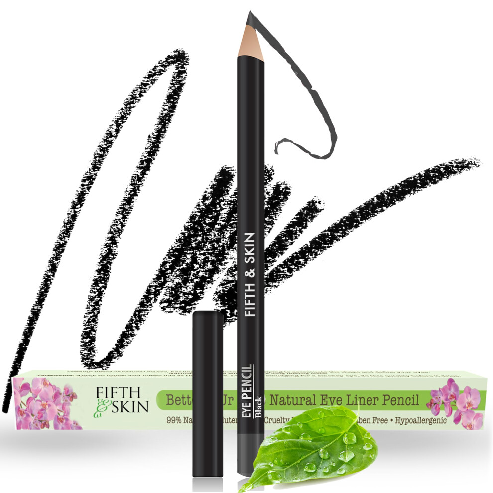Fifth & Skin Better'n Ur Eyes Eyeliner-Stift (Schwarz) Natrlich Hypoallergen Empfindliche Augen Glutenfrei Tierversuchsfrei Parabenf-image