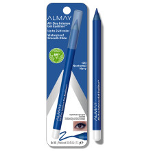 Almay All-Day Intense Gel Eyeliner, Waterproof, Langdurig, Makkelijk te Slijpen, 120 Nocturnal Navy, 0.045