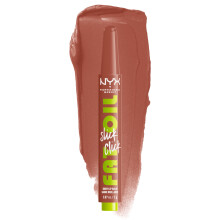 NYX PROFESSIONAL MAKEUP Fat Oil Slick Click Leichter, aufbaubarer, pigmentierter, veganer Lippenbalsam  Verifiziert (Nude)