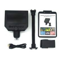 Lab Microscope Accessories 600X Digital Microscope Electronic Video Instrument 4.3 Inch Magnifier Bracket