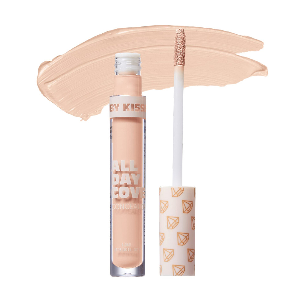 Ruby Kisses All Day Concealer Lightweight Full Coverage Multi-Use Concealer 0.13 Fl Oz (Natural Ivory)