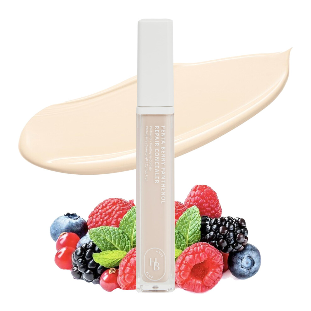 Heveblue Ivory/Dark Penta Berry Panthenol Repair Concealer 13 - Lightweight Full Coverage Circles Acne And Blemishes Vegan Sensitive Skin K