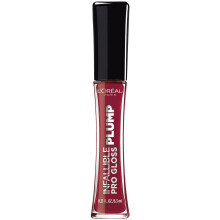 L'Oreal Paris Infallible Pro Gloss Plump Lip Gloss mit Hyaluronsäure, langanhaltender Glanz, Ruby